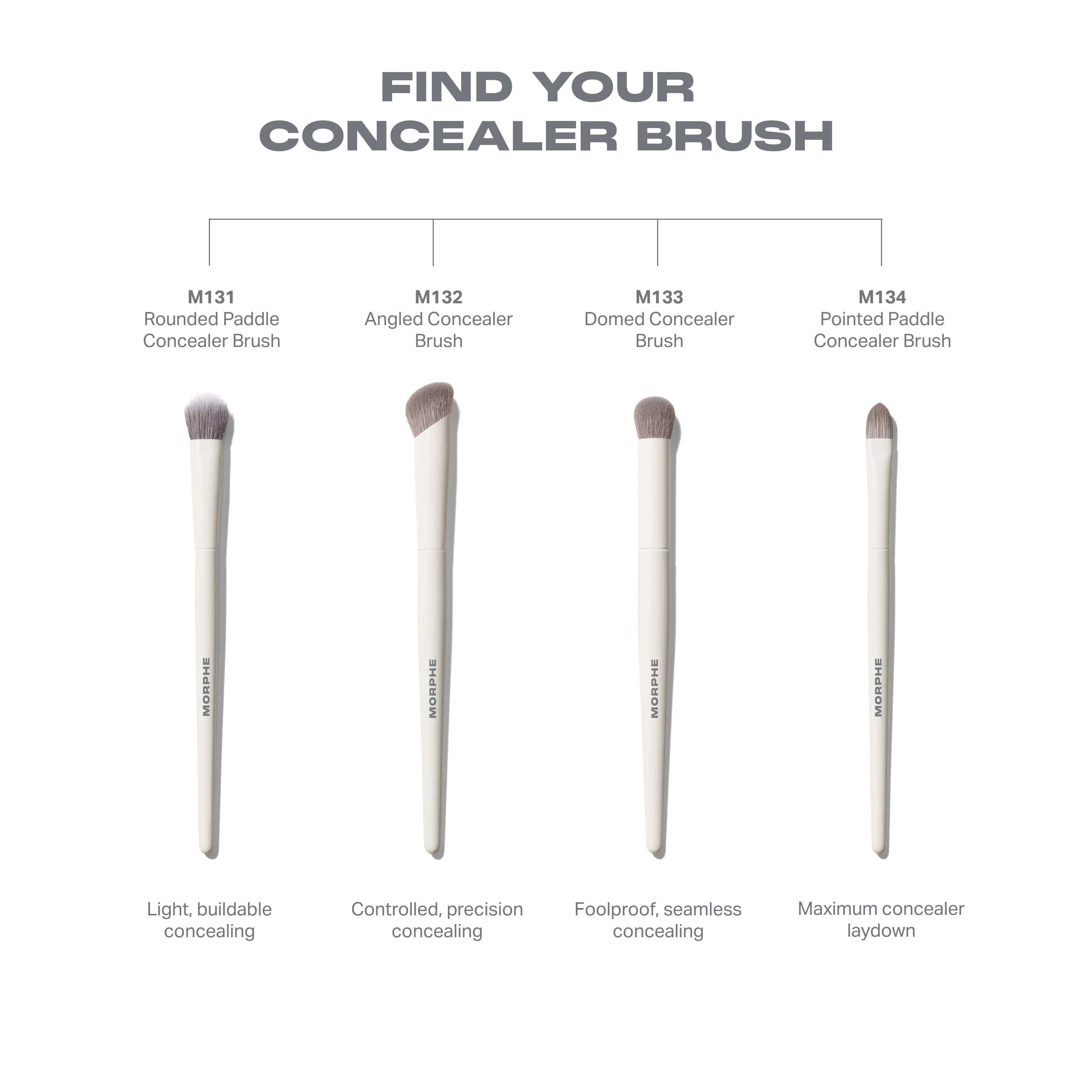 M134 Pointed Paddle Concealer Brush - Image 5
