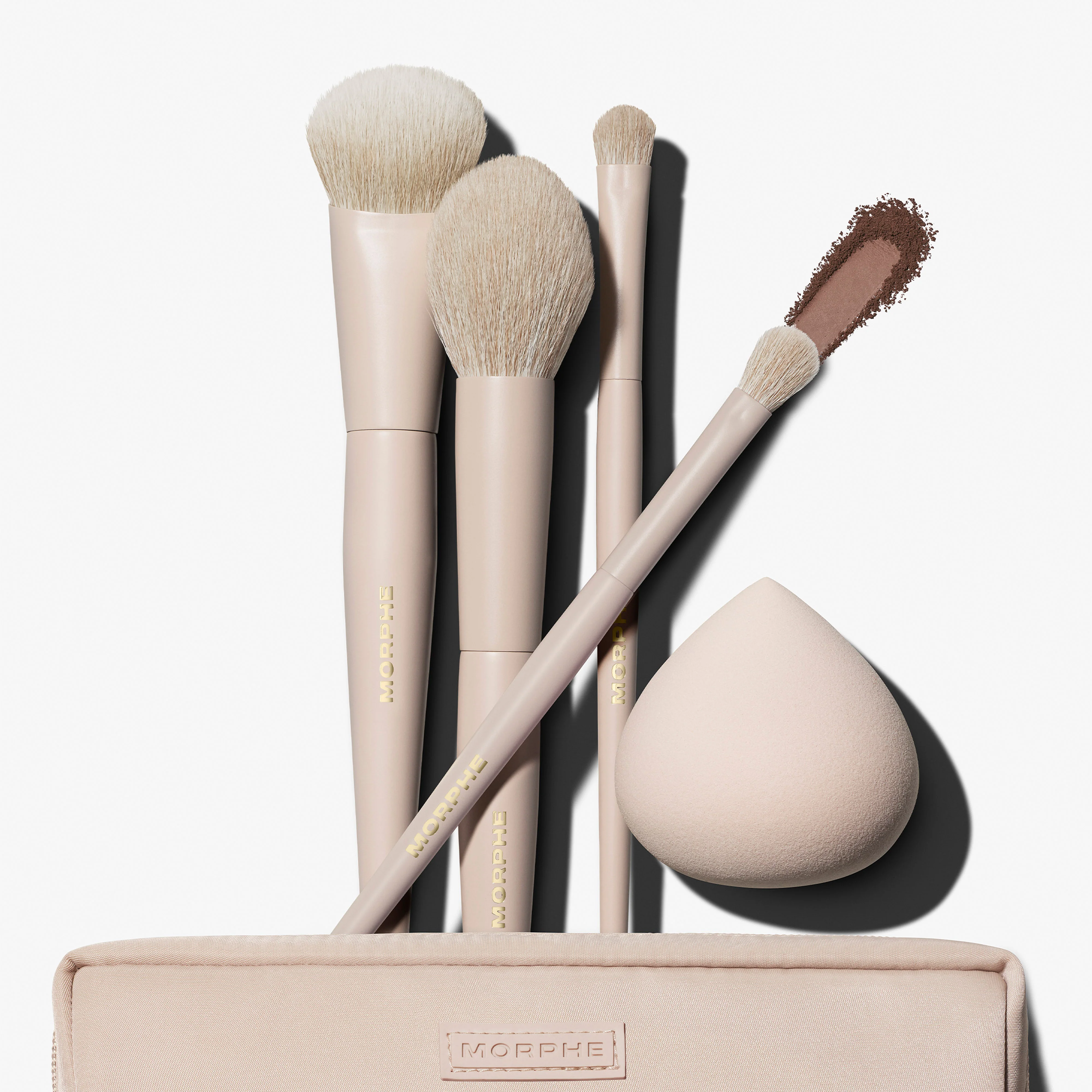 Oat Latte 5-Piece Face & Eye Brush Set - Image 7